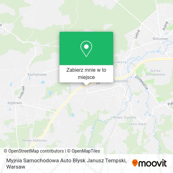 Mapa Myjnia Samochodowa Auto Błysk Janusz Tempski