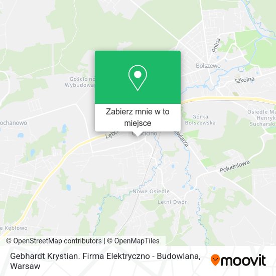 Mapa Gebhardt Krystian. Firma Elektryczno - Budowlana