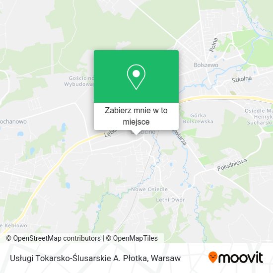 Mapa Usługi Tokarsko-Ślusarskie A. Płotka