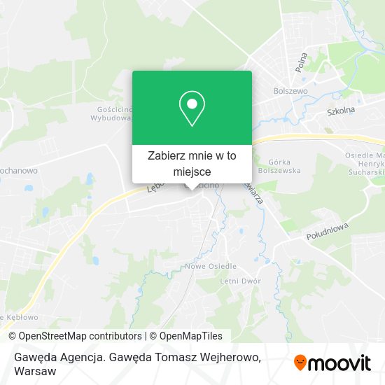 Mapa Gawęda Agencja. Gawęda Tomasz Wejherowo