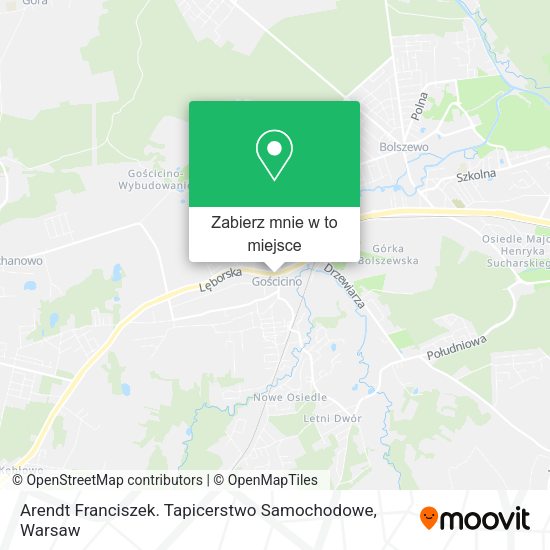 Mapa Arendt Franciszek. Tapicerstwo Samochodowe