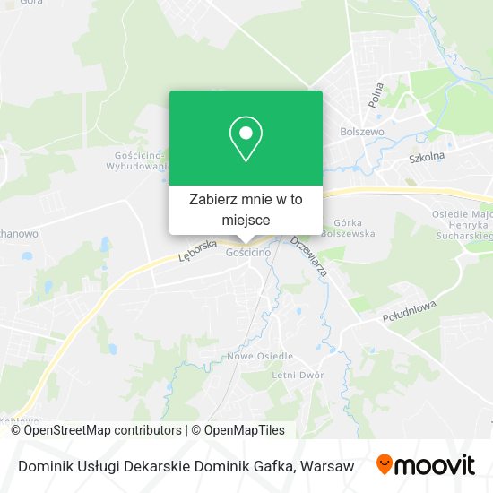 Mapa Dominik Usługi Dekarskie Dominik Gafka