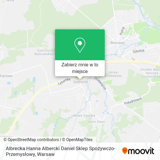 Mapa Albrecka Hanna Albercki Daniel Sklep Spożywczo-Przemysłowy