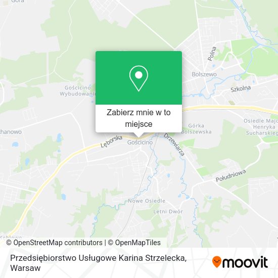 Mapa Przedsiębiorstwo Usługowe Karina Strzelecka