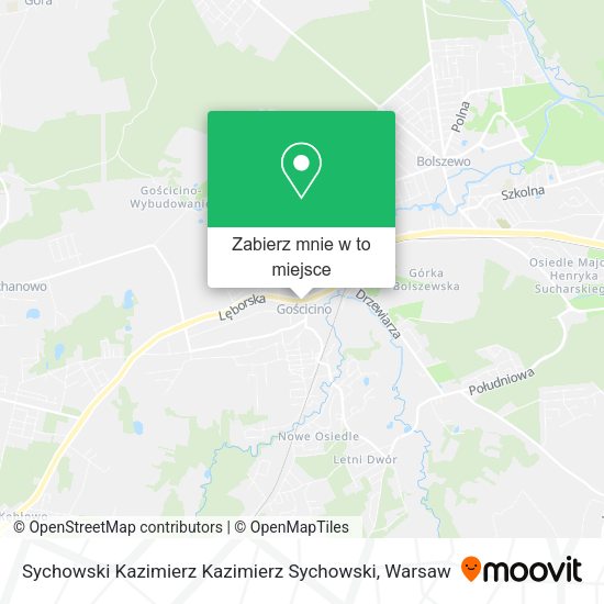 Mapa Sychowski Kazimierz Kazimierz Sychowski