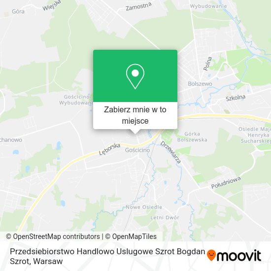 Mapa Przedsiebiorstwo Handlowo Uslugowe Szrot Bogdan Szrot