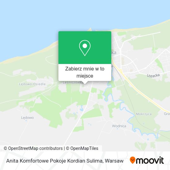 Mapa Anita Komfortowe Pokoje Kordian Sulima