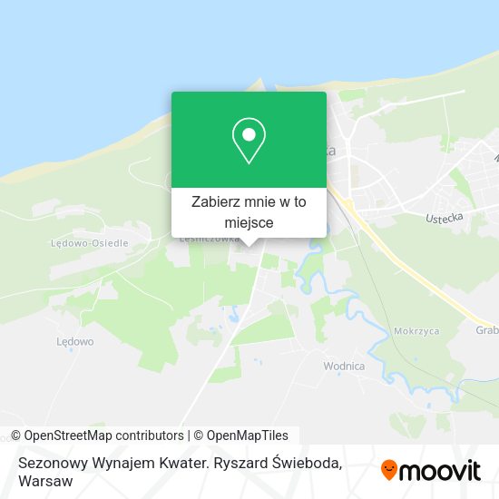 Mapa Sezonowy Wynajem Kwater. Ryszard Świeboda