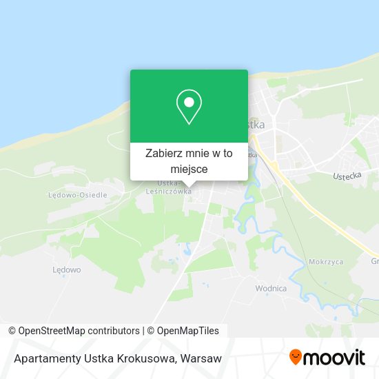 Mapa Apartamenty Ustka Krokusowa