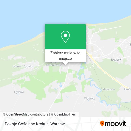 Mapa Pokoje Gościnne Krokus