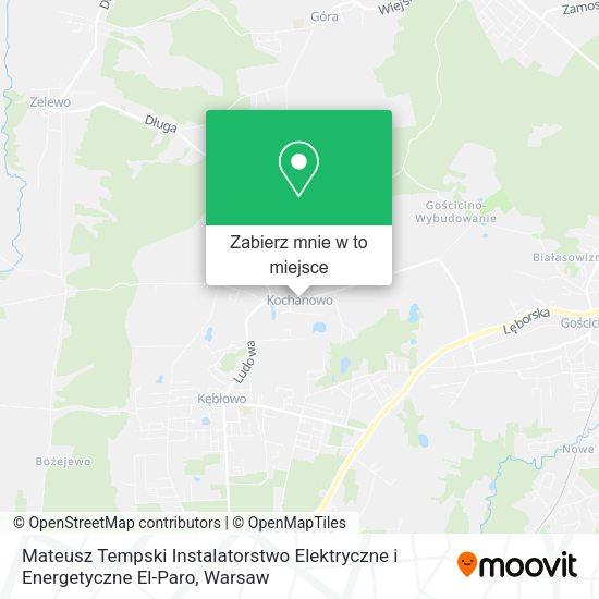 Mapa Mateusz Tempski Instalatorstwo Elektryczne i Energetyczne El-Paro