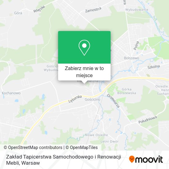 Mapa Zakład Tapicerstwa Samochodowego i Renowacji Mebli