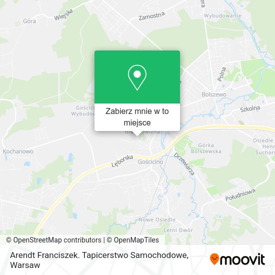 Mapa Arendt Franciszek. Tapicerstwo Samochodowe