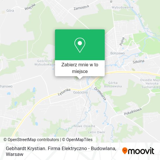 Mapa Gebhardt Krystian. Firma Elektryczno - Budowlana