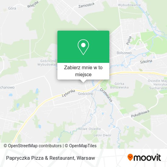 Mapa Papryczka Pizza & Restaurant