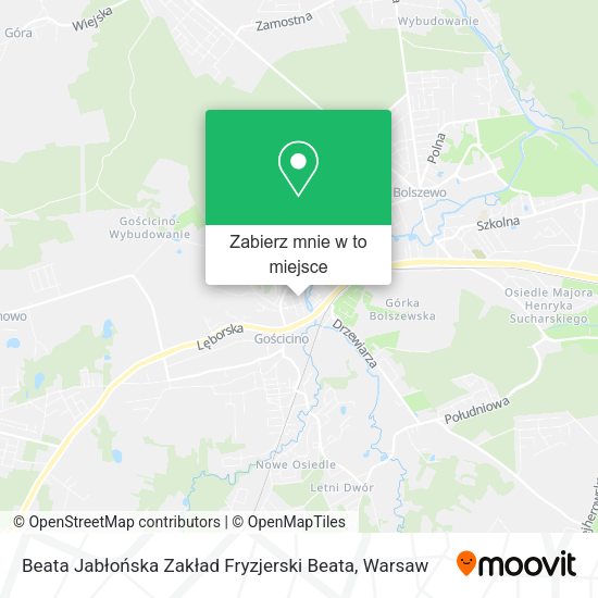 Mapa Beata Jabłońska Zakład Fryzjerski Beata