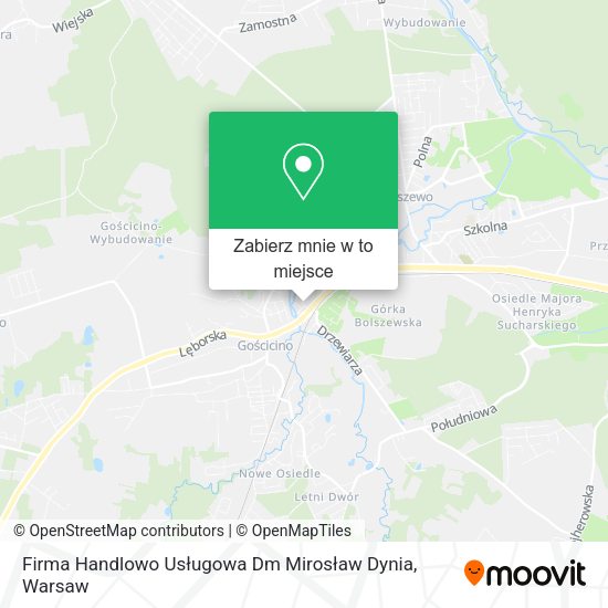 Mapa Firma Handlowo Usługowa Dm Mirosław Dynia