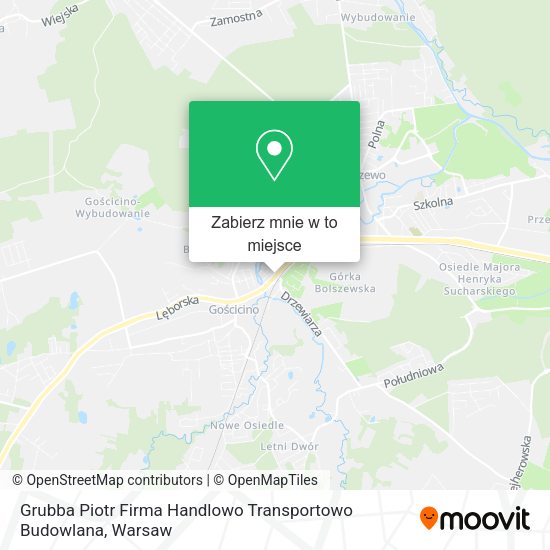 Mapa Grubba Piotr Firma Handlowo Transportowo Budowlana