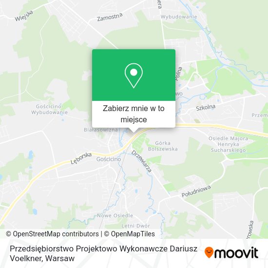 Mapa Przedsiębiorstwo Projektowo Wykonawcze Dariusz Voelkner