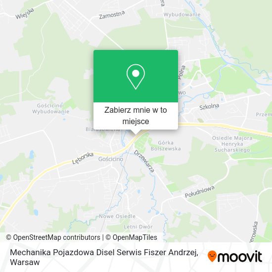 Mapa Mechanika Pojazdowa Disel Serwis Fiszer Andrzej