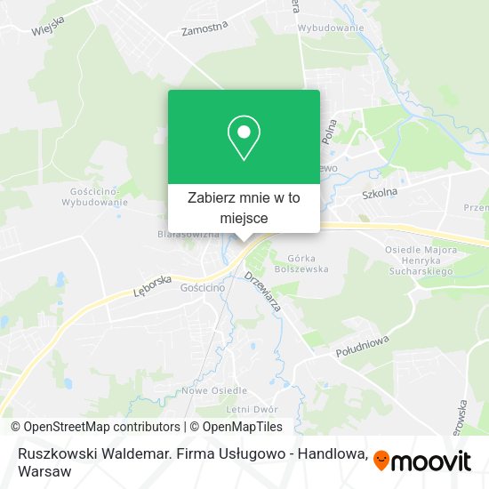 Mapa Ruszkowski Waldemar. Firma Usługowo - Handlowa