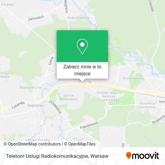 Mapa Teletom Uslugi Radiokomunikacyjne