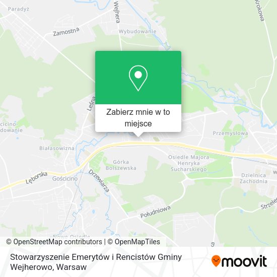 Mapa Stowarzyszenie Emerytów i Rencistów Gminy Wejherowo