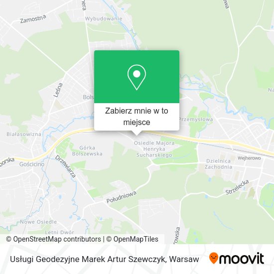 Mapa Usługi Geodezyjne Marek Artur Szewczyk