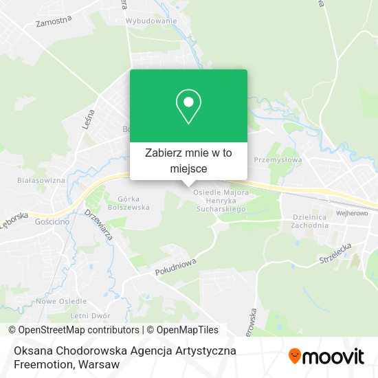 Mapa Oksana Chodorowska Agencja Artystyczna Freemotion