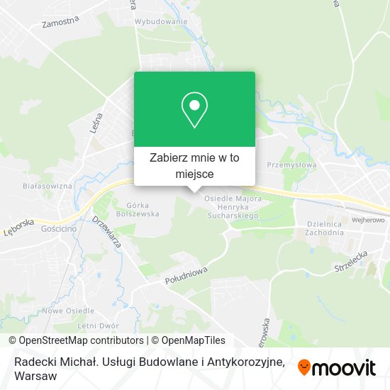 Mapa Radecki Michał. Usługi Budowlane i Antykorozyjne