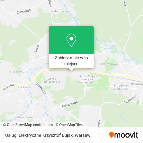 Mapa Usługi Elektryczne Krzysztof Bujak