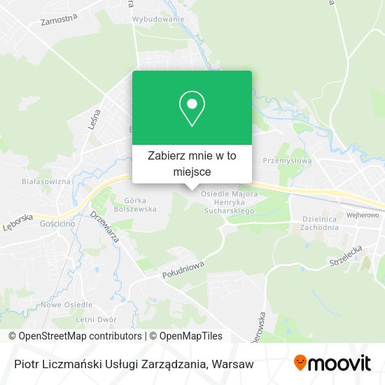 Mapa Piotr Liczmański Usługi Zarządzania