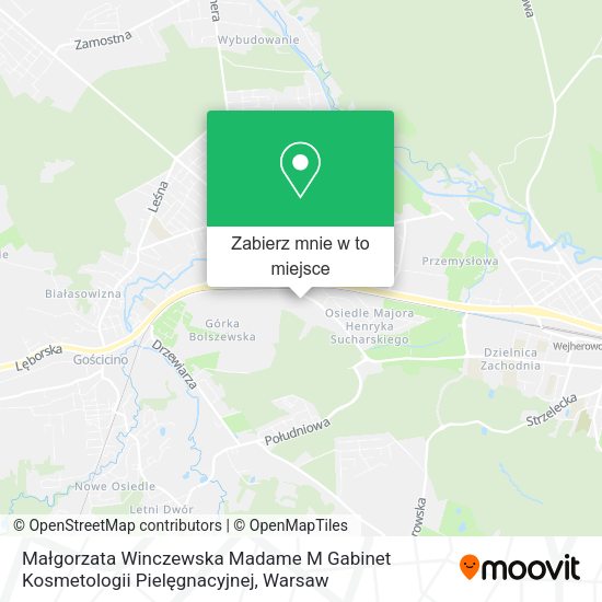 Mapa Małgorzata Winczewska Madame M Gabinet Kosmetologii Pielęgnacyjnej