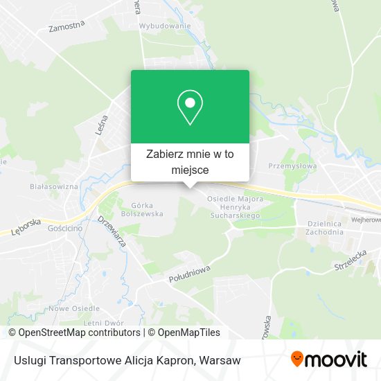 Mapa Uslugi Transportowe Alicja Kapron