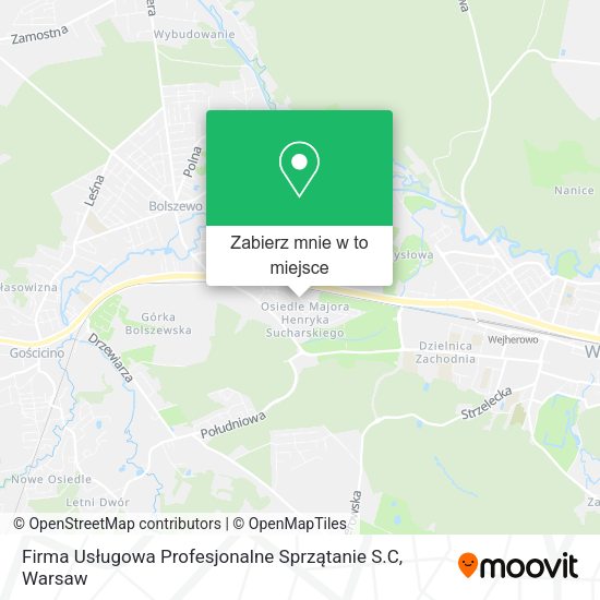 Mapa Firma Usługowa Profesjonalne Sprzątanie S.C