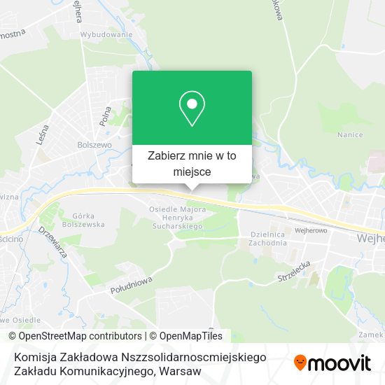 Mapa Komisja Zakładowa Nszzsolidarnoscmiejskiego Zakładu Komunikacyjnego