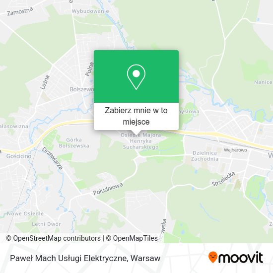 Mapa Paweł Mach Usługi Elektryczne