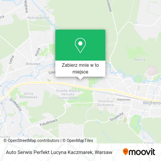 Mapa Auto Serwis Perfekt Lucyna Kaczmarek