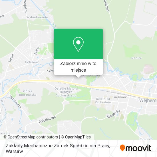 Mapa Zakłady Mechaniczne Zamek Spółdzielnia Pracy