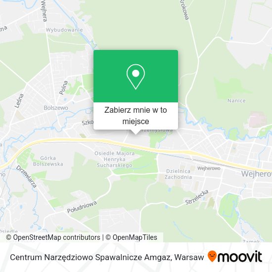 Mapa Centrum Narzędziowo Spawalnicze Amgaz