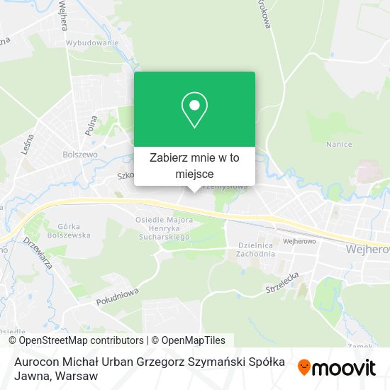 Mapa Aurocon Michał Urban Grzegorz Szymański Spółka Jawna