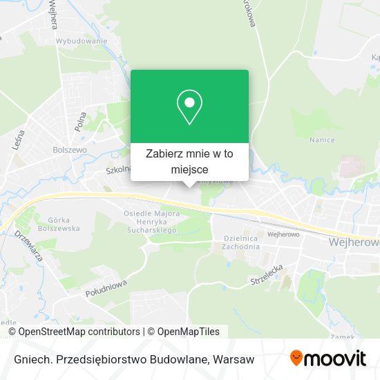 Mapa Gniech. Przedsiębiorstwo Budowlane