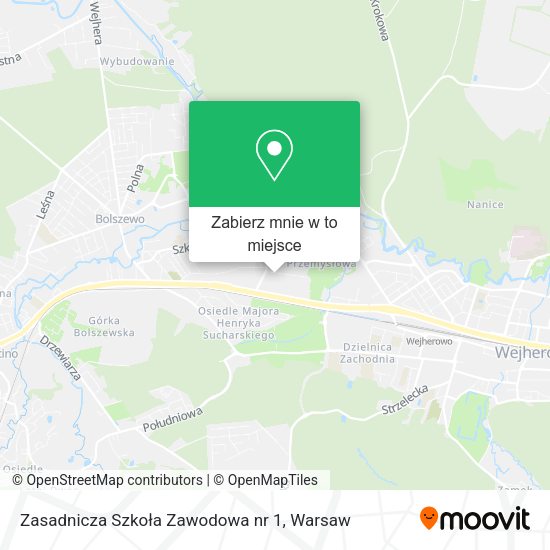 Mapa Zasadnicza Szkoła Zawodowa nr 1