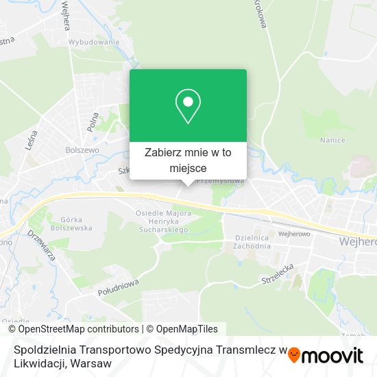 Mapa Spoldzielnia Transportowo Spedycyjna Transmlecz w Likwidacji