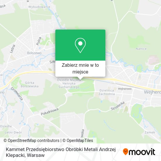 Mapa Kammet Przedsiębiorstwo Obróbki Metali Andrzej Klepacki