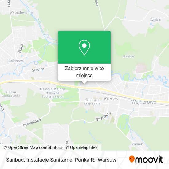 Mapa Sanbud. Instalacje Sanitarne. Ponka R.