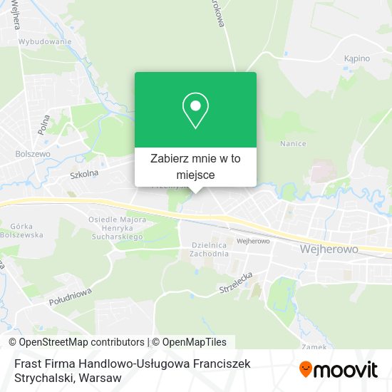 Mapa Frast Firma Handlowo-Usługowa Franciszek Strychalski