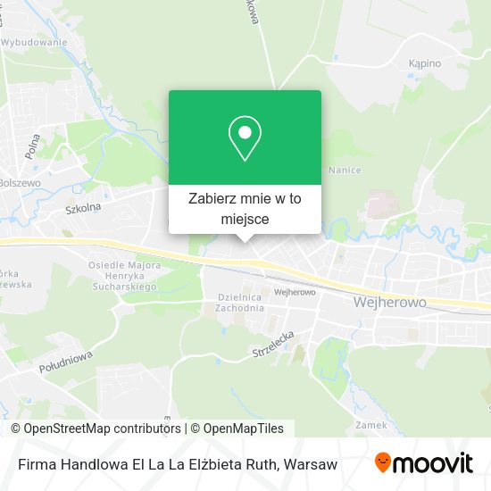 Mapa Firma Handlowa El La La Elżbieta Ruth