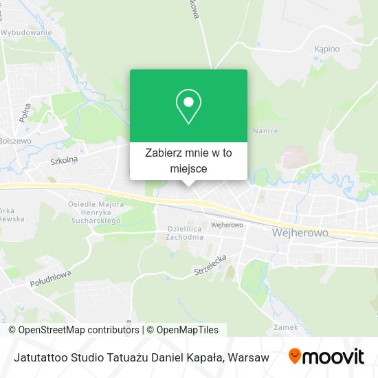 Mapa Jatutattoo Studio Tatuażu Daniel Kapała