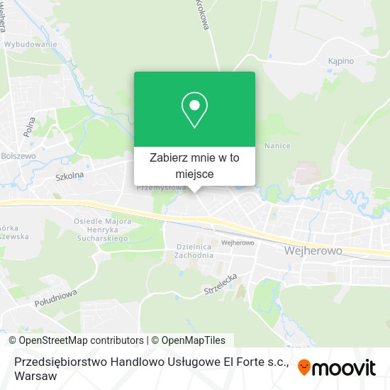 Mapa Przedsiębiorstwo Handlowo Usługowe El Forte s.c.